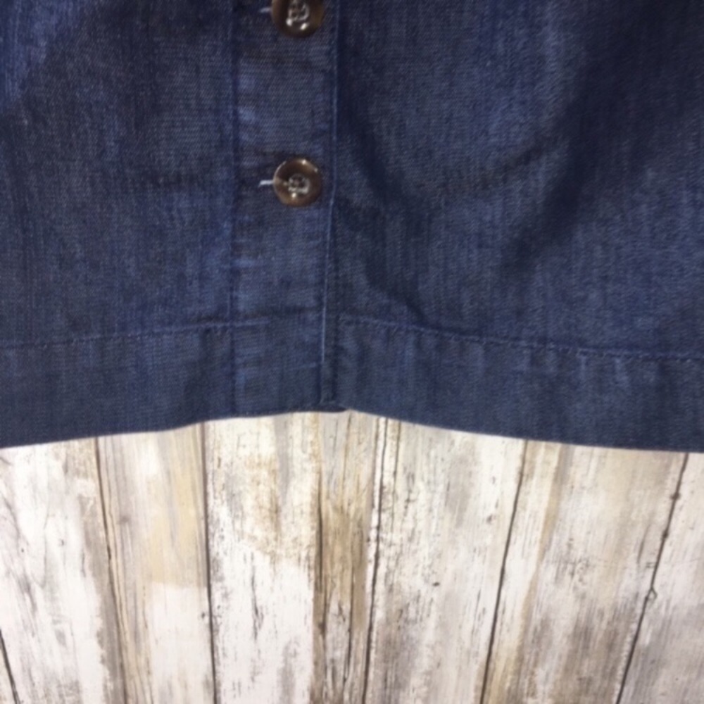 Anthropologie Pilcro Button Front Denim Mini Skirt Blue Size 4 Casual - Picture 3 of 4